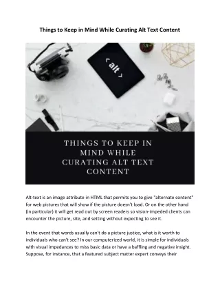 things to keep in mind while curating alt text