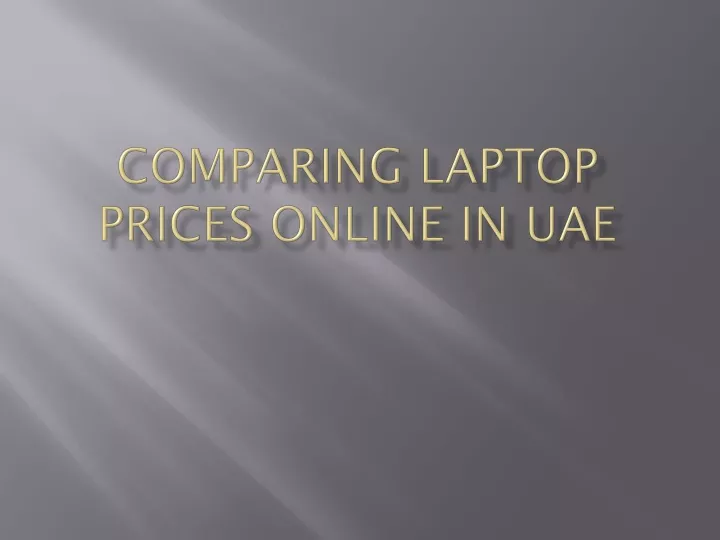 comparing laptop prices online in uae