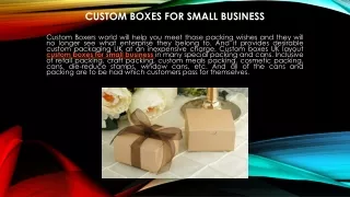 Custom Boxes for Small Business