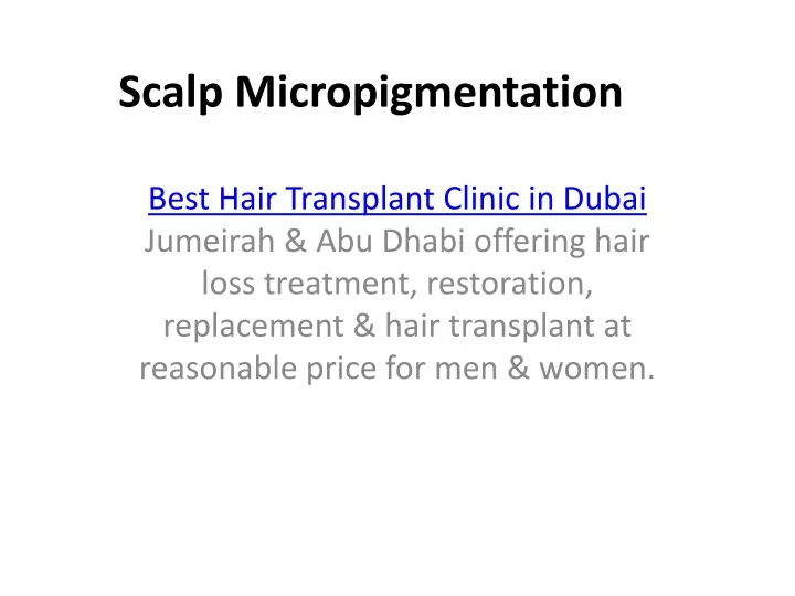 scalp micropigmentation