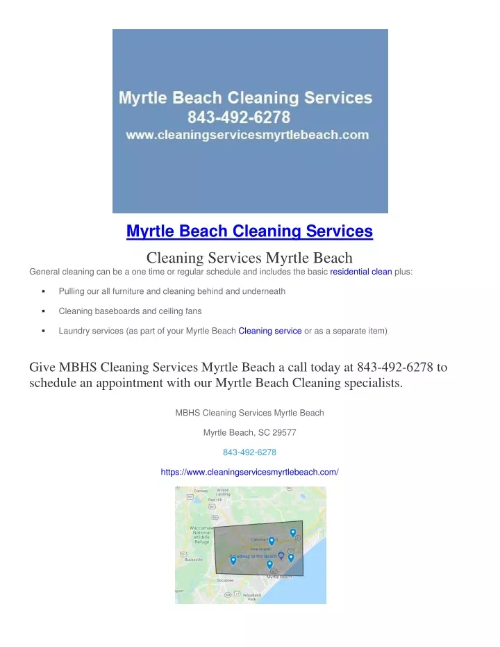 myrtle beach cleaning services cleaning services