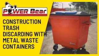 construction trash discarding with metal waste