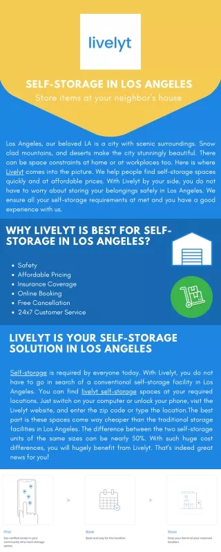 self storage in los angeles store items at your