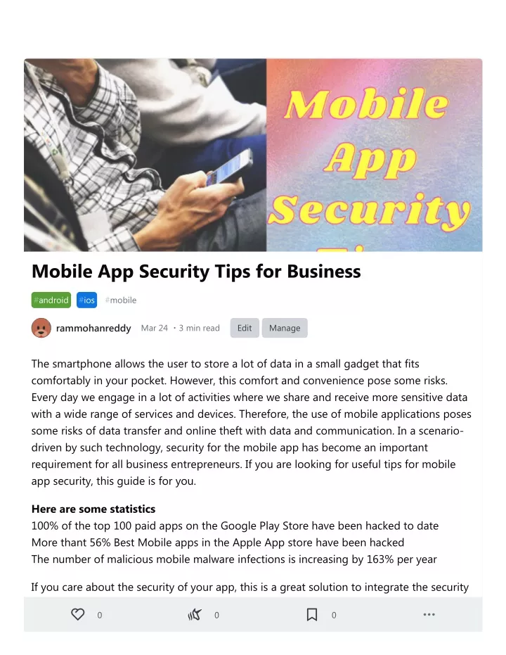 mobile app security tips for business