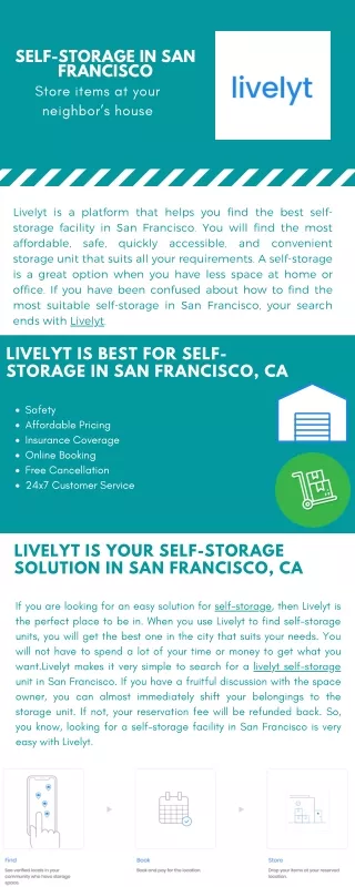 self storage in san francisco store items at your