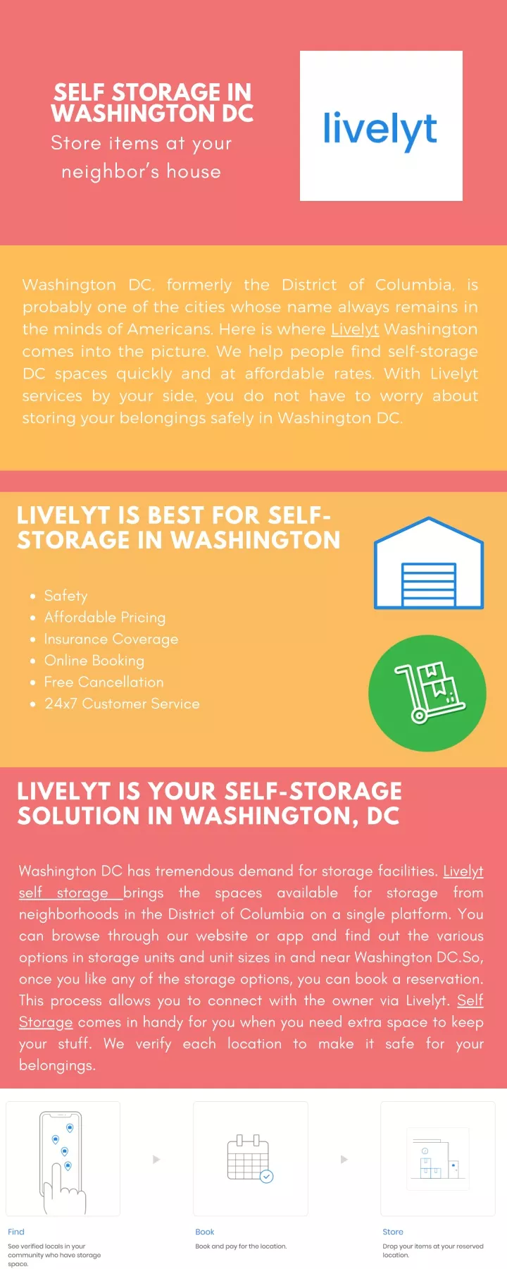 self storage in washington dc store items at your