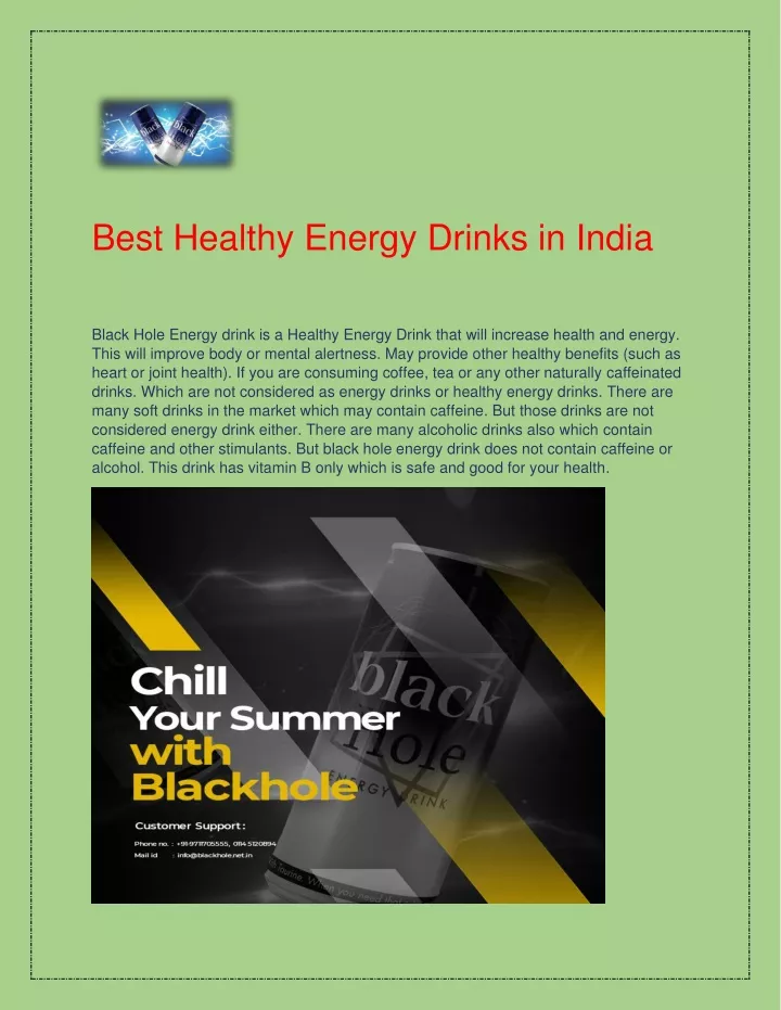 best healthy energy drinks in india