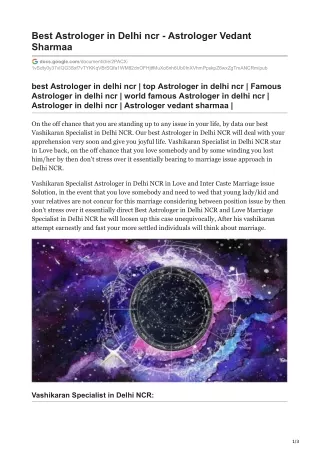 best astrologer in delhi ncr astrologer vedant