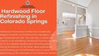 hardwood floor refinishing in colorado springs