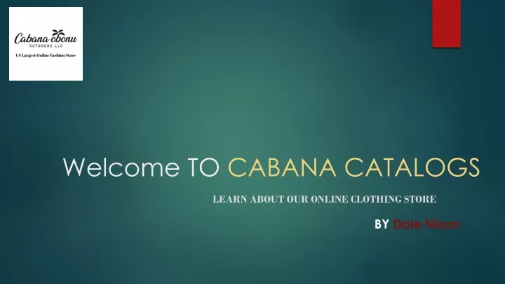 welcome to cabana catalogs