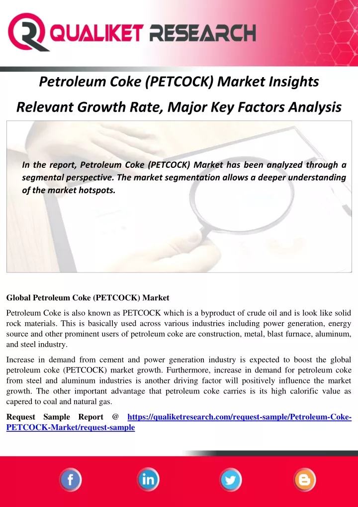 petroleum coke petcock market insights