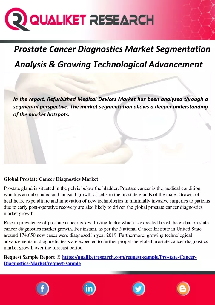 prostate cancer diagnostics market segmentation