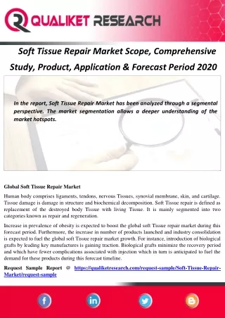 soft tissue repair market scope comprehensive