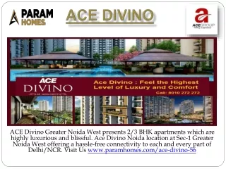 Ace Divino Residential Property | 2 and 3 BHK Luxury Flats