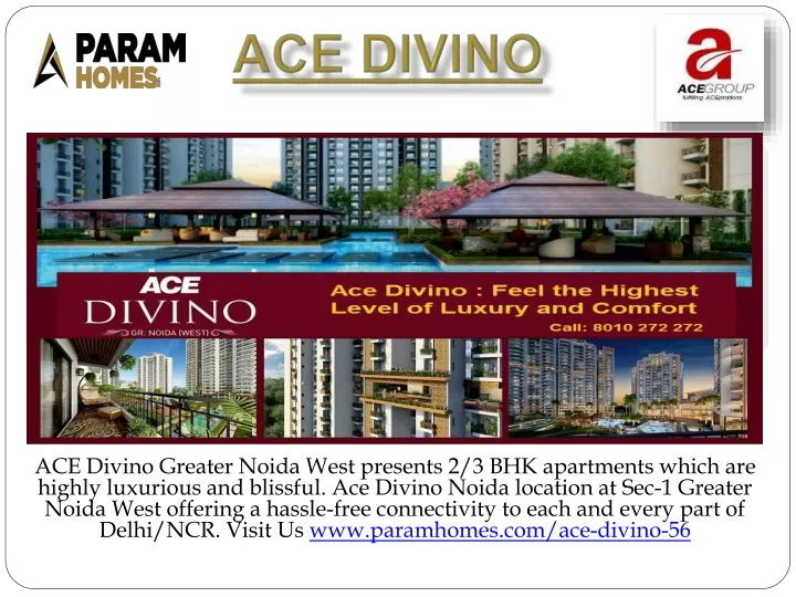 ace divino greater noida west presents