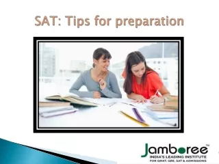 SAT: Tips for preparation