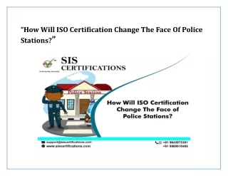 How Will ISO Certification Change The Face Of Police Stations?
