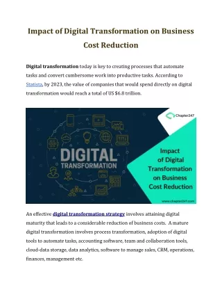 impact of digital transformation on business