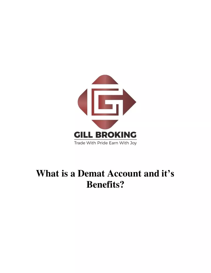 what is a demat account and it s benefits