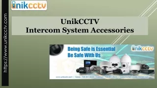 unikcctv intercom system accessories
