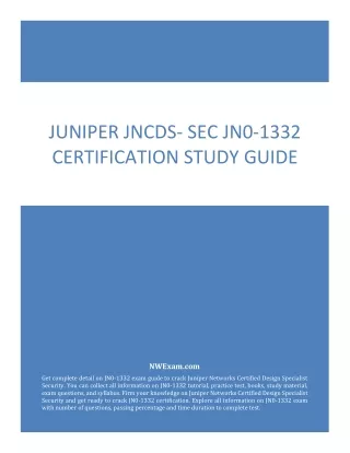 juniper jncds sec jn0 1332 certification study