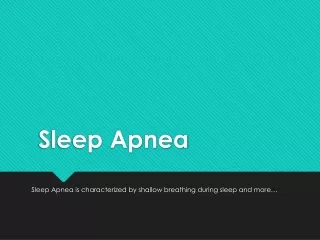 The Sleep Apnea Test (HSAT)