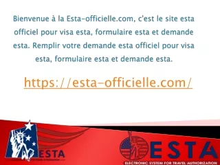 demande esta officiel