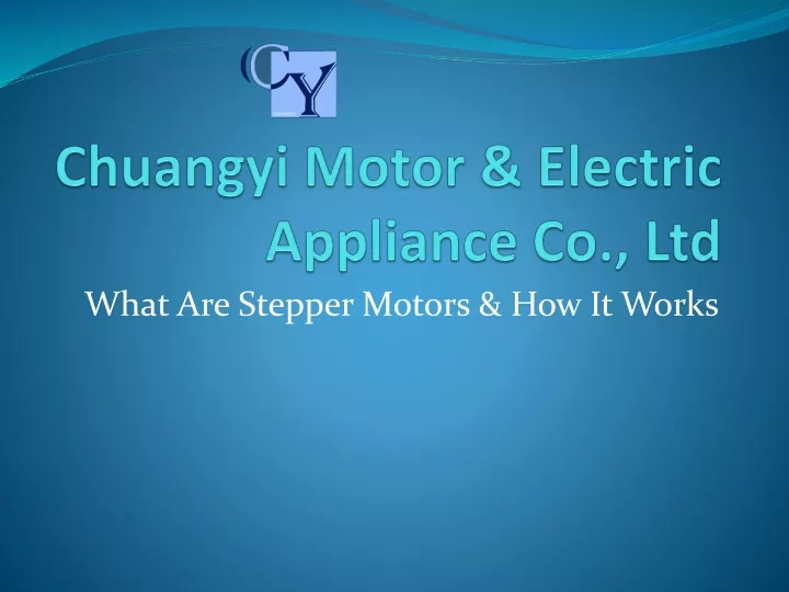chuangyi motor electric appliance co ltd