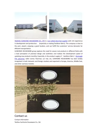 TAIZHOU SUNHOME HOUSEWARE CO., LTD