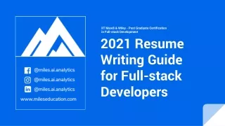 2021 resume writing guide for full stack developers