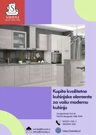 Kupite kvalitetne kuhinjske elemente za vašu modernu kuhinju