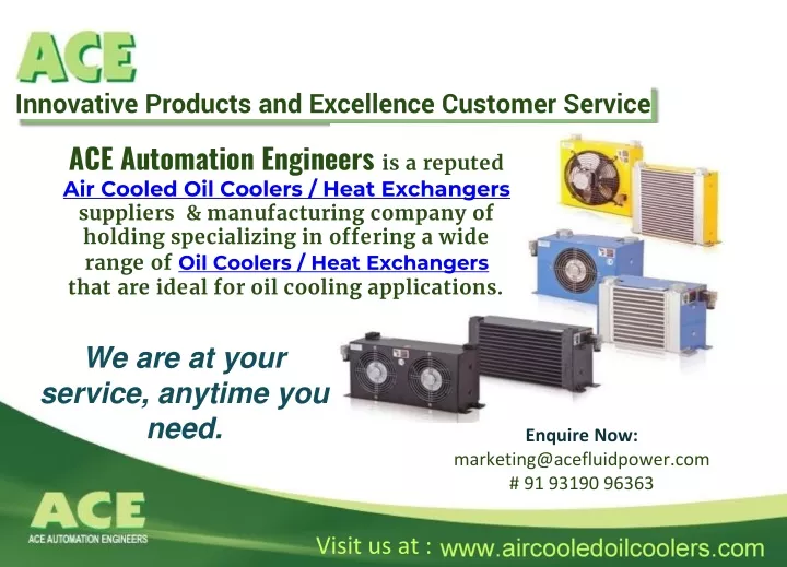 innovative products and excellence customer