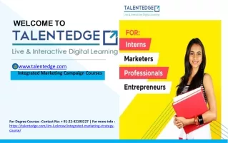Integrated Marketing Campaign Courses