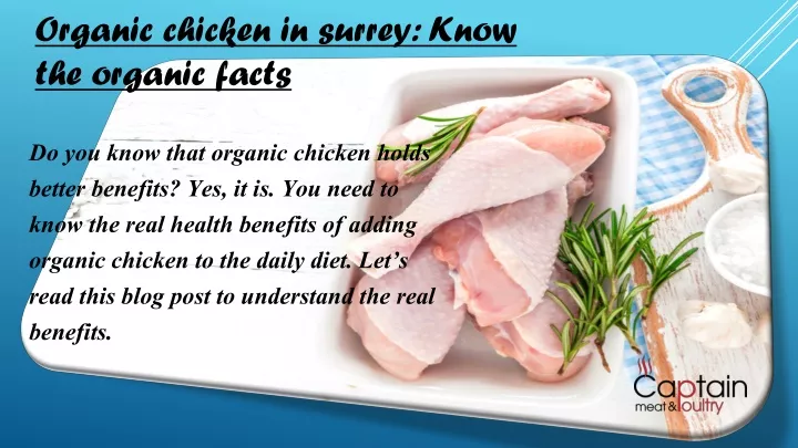 organic chicken in surrey know the organic facts