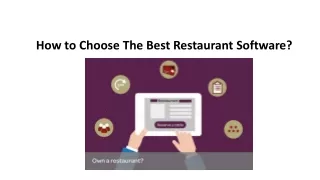 How to select the best restaurant software?
