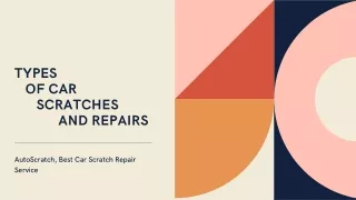 Types of Car Scratch Repair Service | Auto Scratch