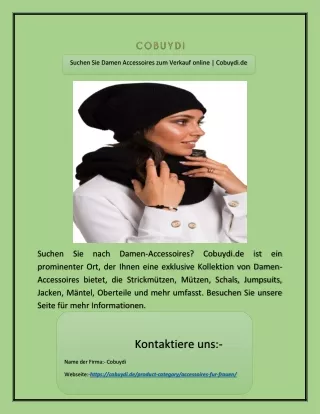 Suchen Sie Damen Accessoires zum Verkauf online | Cobuydi.de