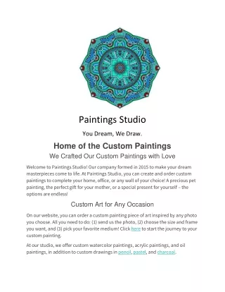 paintings studio