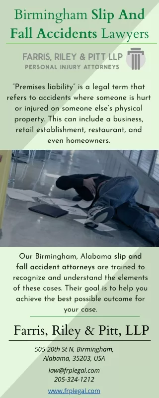 Birmingham Slip And Fall Accidents Lawyers
