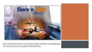 New innovative way for traditional freight forwarders
