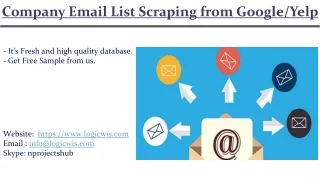 company email list scraping from google yelp