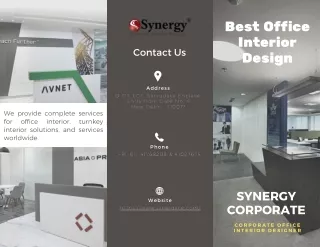 Best Office Interior Design in India