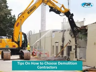 tips on how to choose demolition contractors