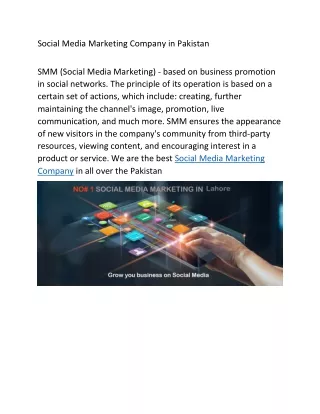 Social Media Marketing Company