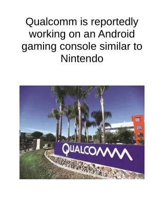 qualcomm is reportedly working on an android