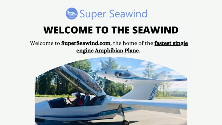 welcome to the seawind