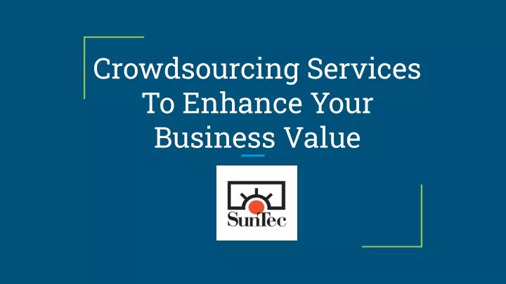 crowdsourcing services to enhance your business