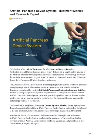 artificial pancreas device system treatment