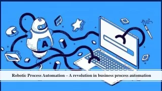 robotic process automation a revolution