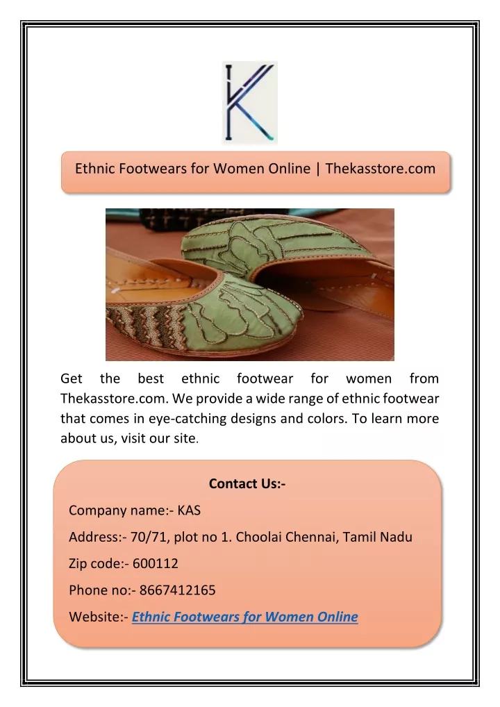 ethnic footwears for women online thekasstore com